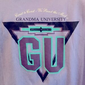 Grandma University Tee w/collar Coast to Coast - We Boast the Most, NWT, cotton